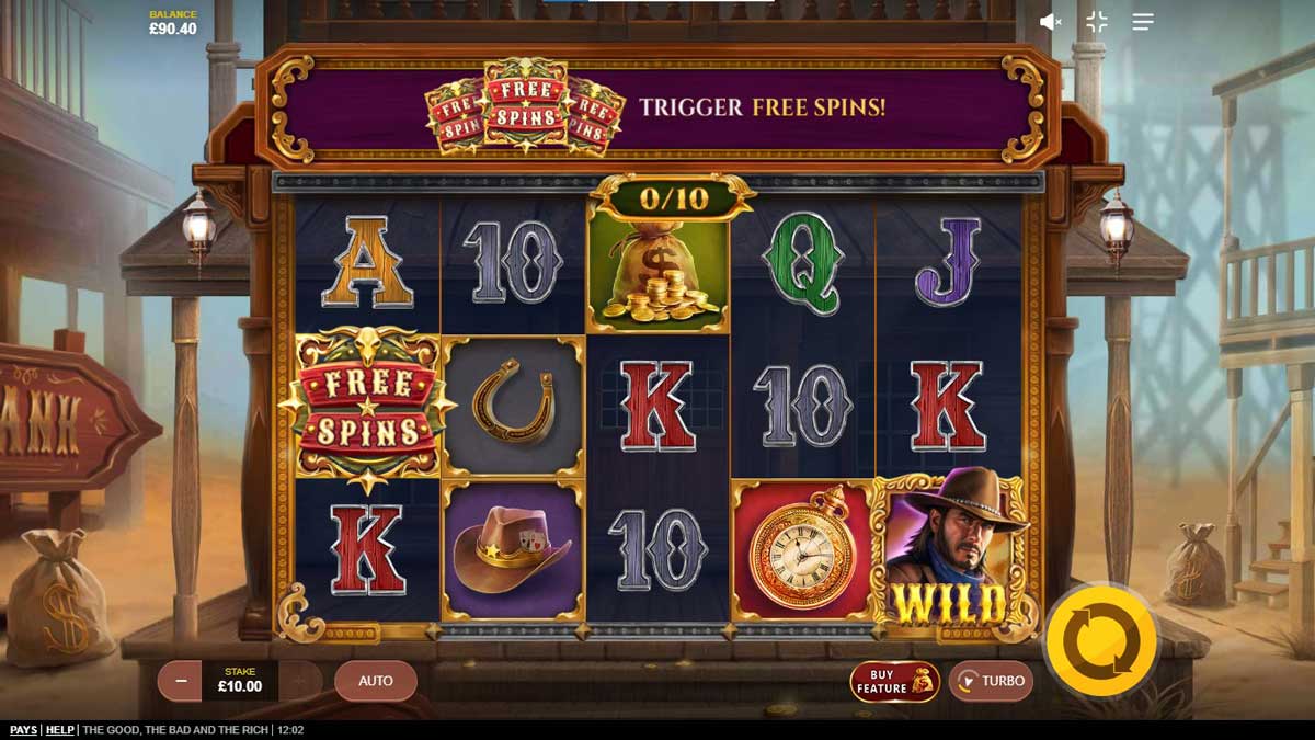 The Good, The Bad and The Rich slot machine game