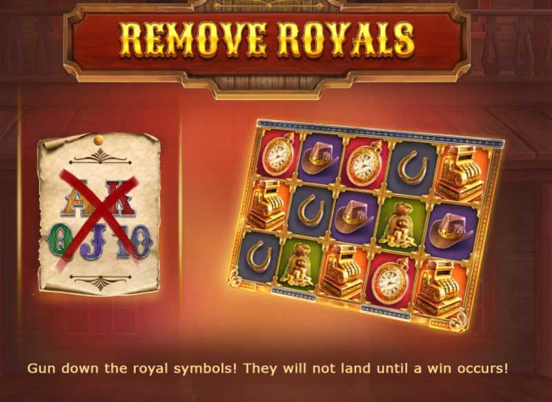 The Good, The Bad and The Rich slot game remove royals