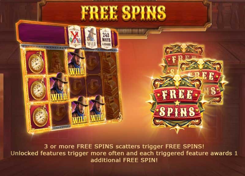 The Good, The Bad and The Rich slot game free spins