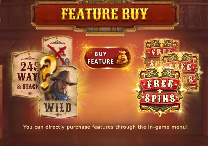 The Good, The Bad and The Rich slot game feature buy